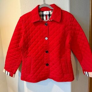 Holiday Burberry Red Holiday Jacket (See Description)